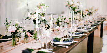 Банкет с обслуживанием премиум на 12 персон